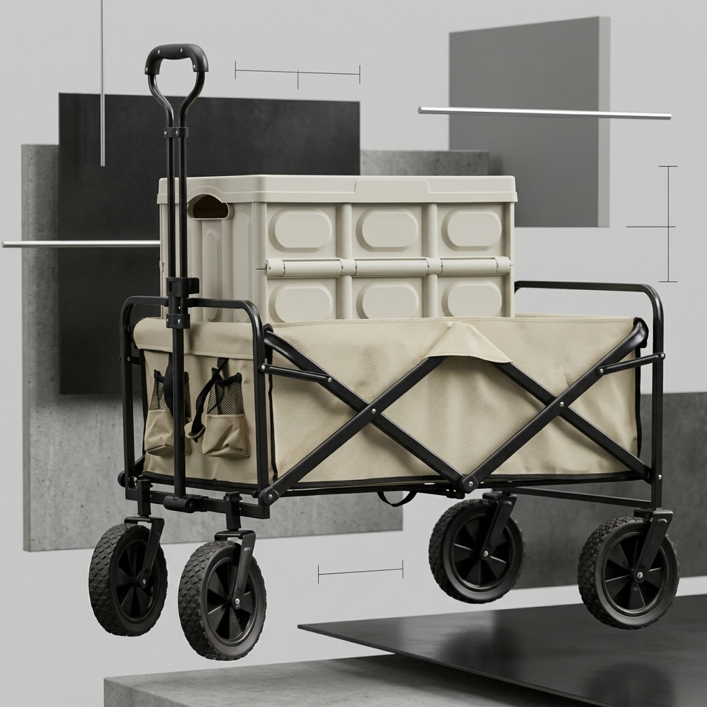 Carrito Multiusos Plegable Para el Hogar