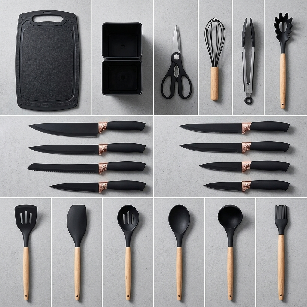 Set Inteligente de 19 Utensilios de Cocina