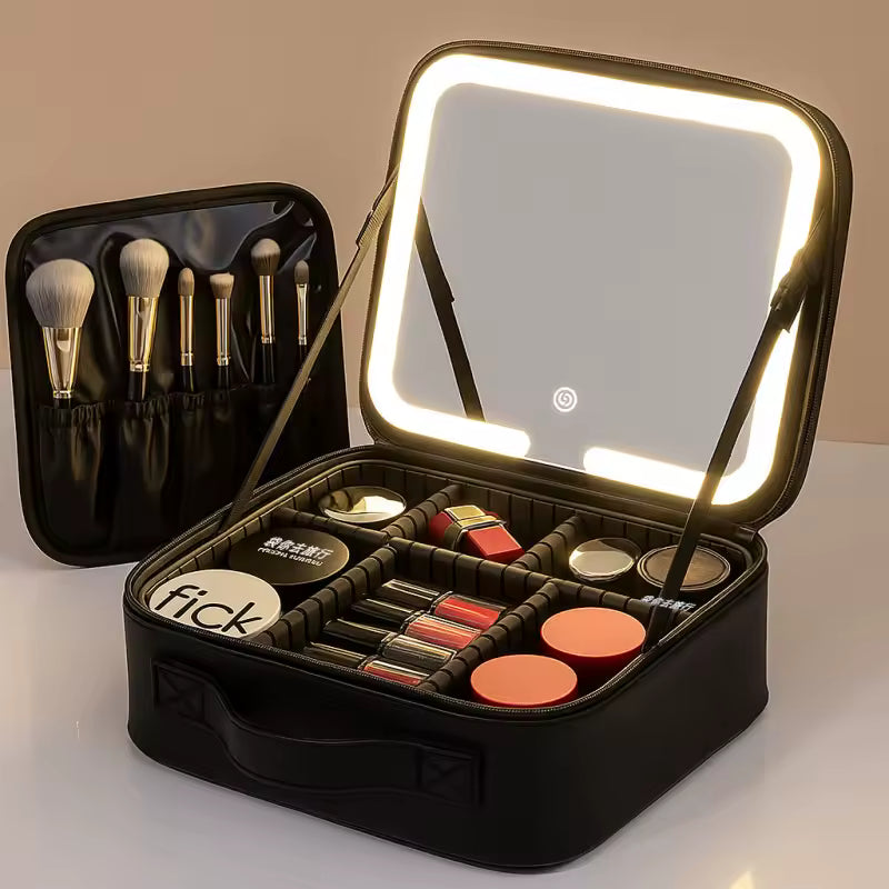 Cosmetiquero LED portátil – Maquíllate con confianza y estilo en cualquier momento y lugar
