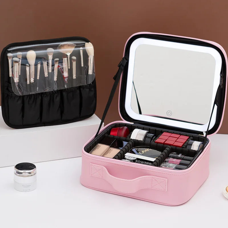 Cosmetiquero LED portátil – Maquíllate con confianza y estilo en cualquier momento y lugar