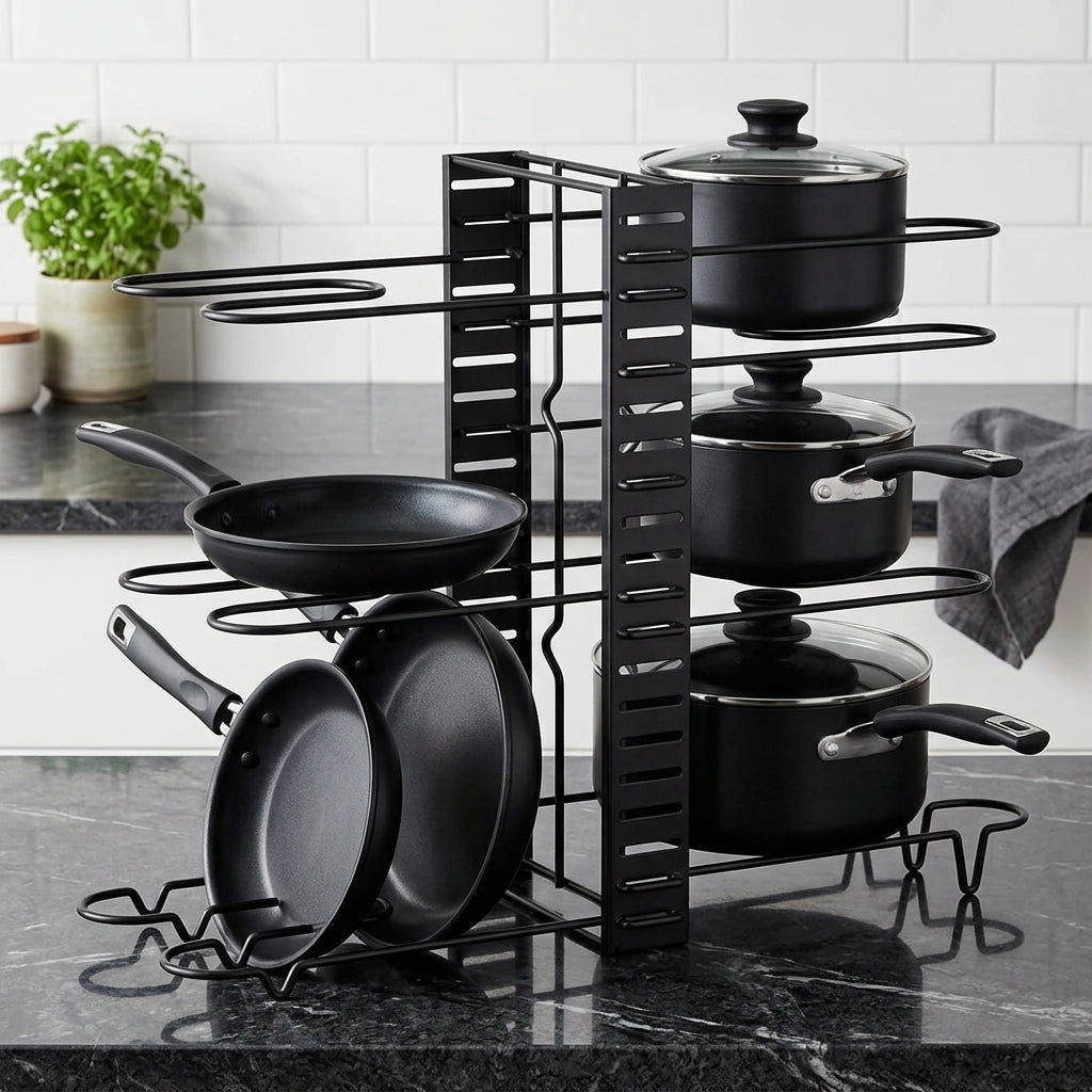 Organizador Ajustable de Ollas y Sartenes