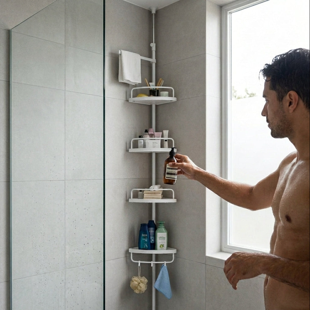 Organizador de Baño Esquinero Telescópico
