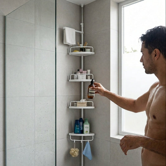 Organizador de Baño Esquinero Telescópico